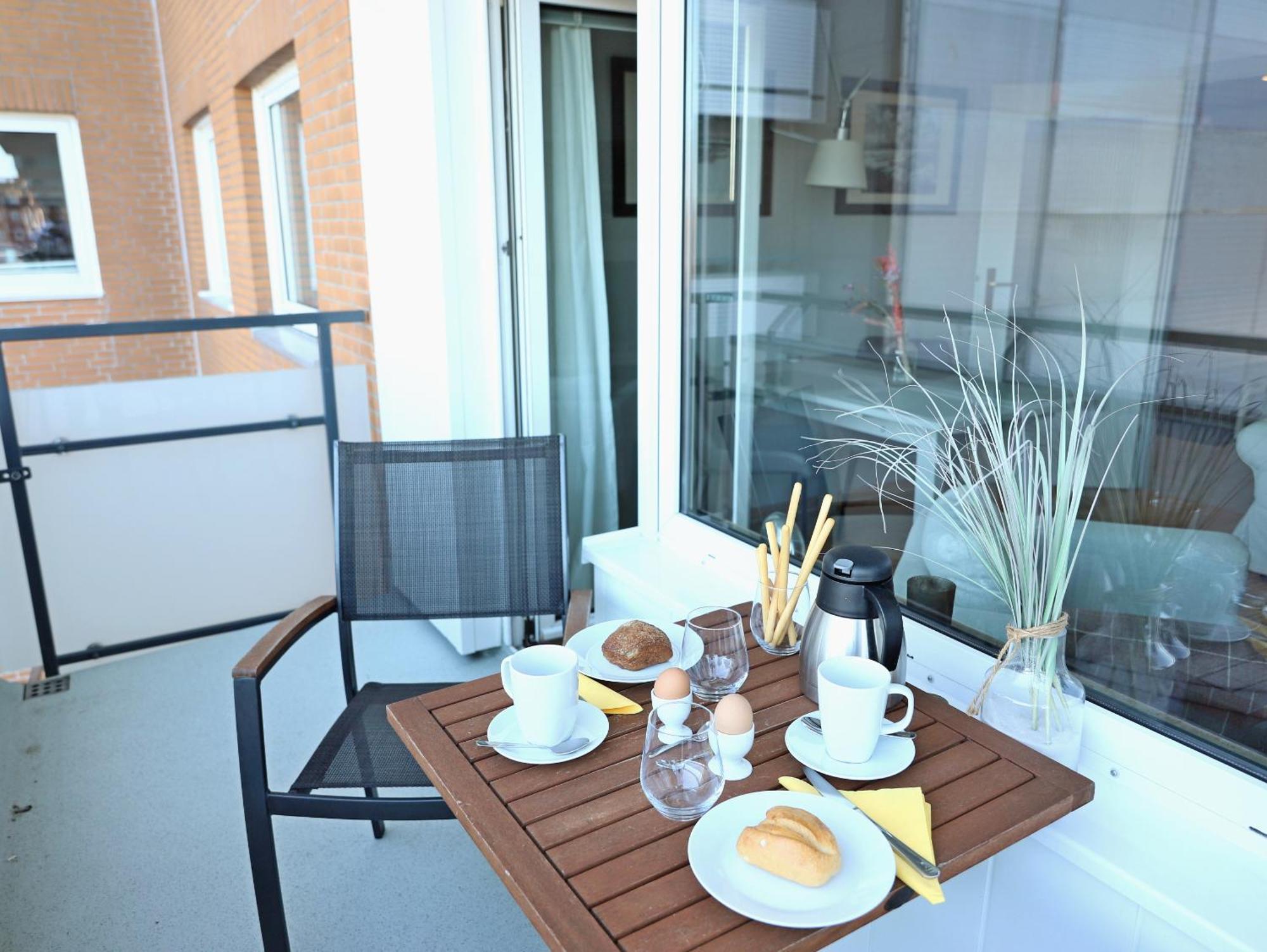 Modernes 2-Zimmer-Appartement Mit Balkon. ヴェスターラント エクステリア 写真